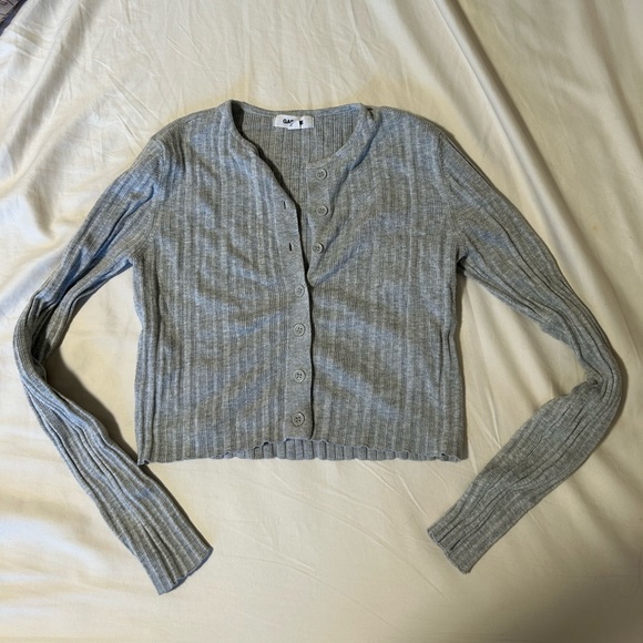 grey button up sweater - Picture 1 of 4